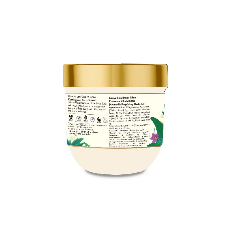 Kapiva Ayurveda Ghee Kumkumadi Body Butter, 200 g-9.webp